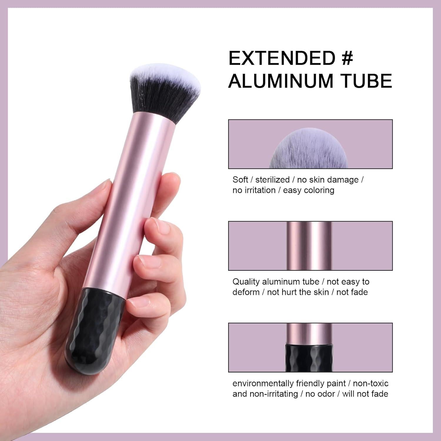 Conjunto de Brochas de Maquillaje BS-MALL 16 Piezas Morado