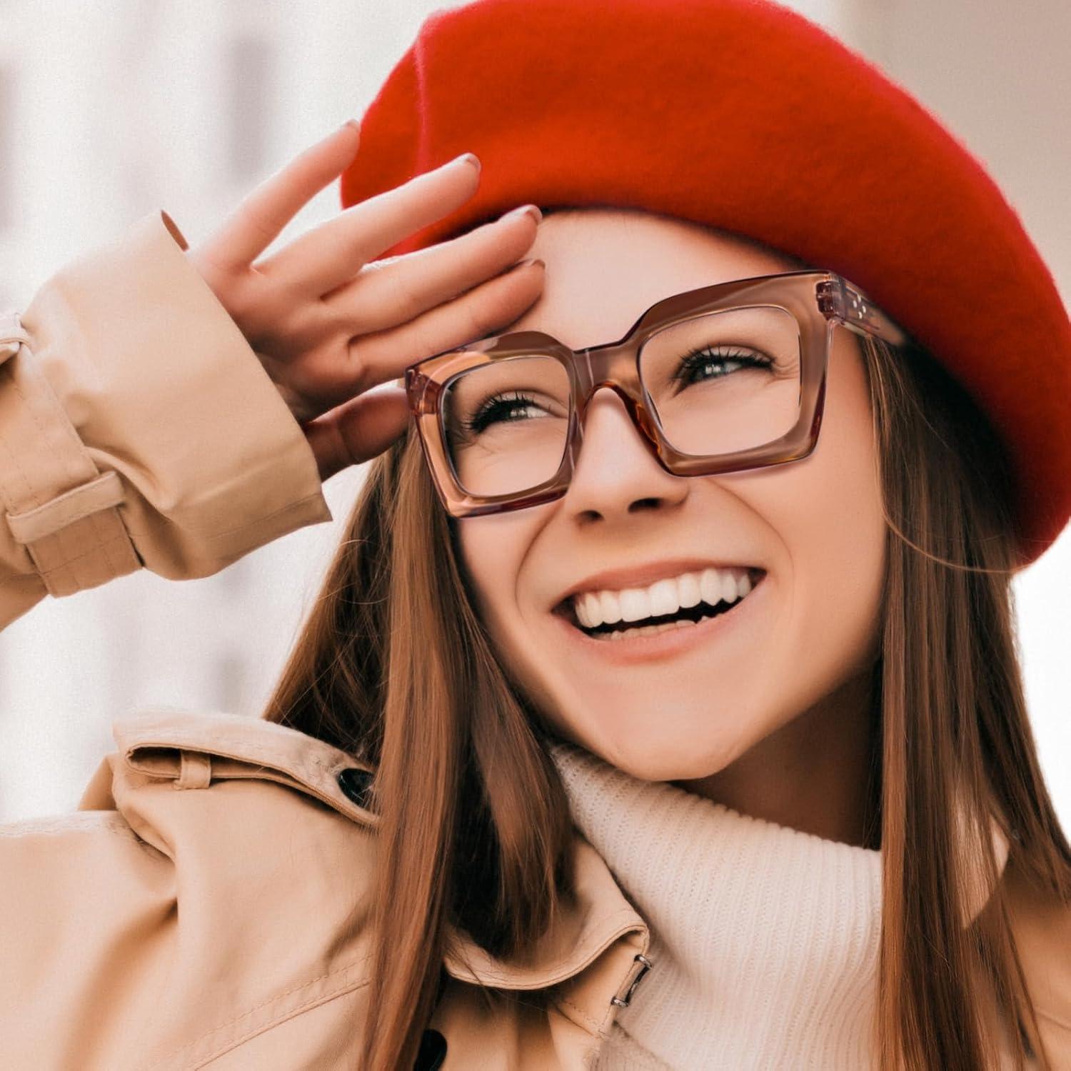 Gafas de Lectura REAVEE 3 Paquete Estilo Mujer Bloqueo Luz Azul
