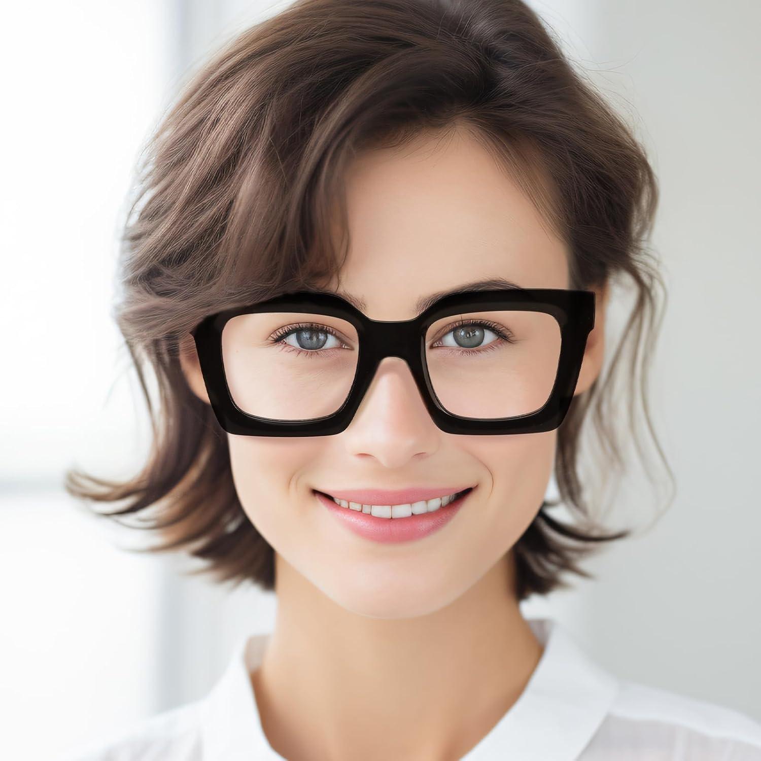 REAVEE Paquete 3 Gafas Lectura Mujeres Bloqueo Luz Azul