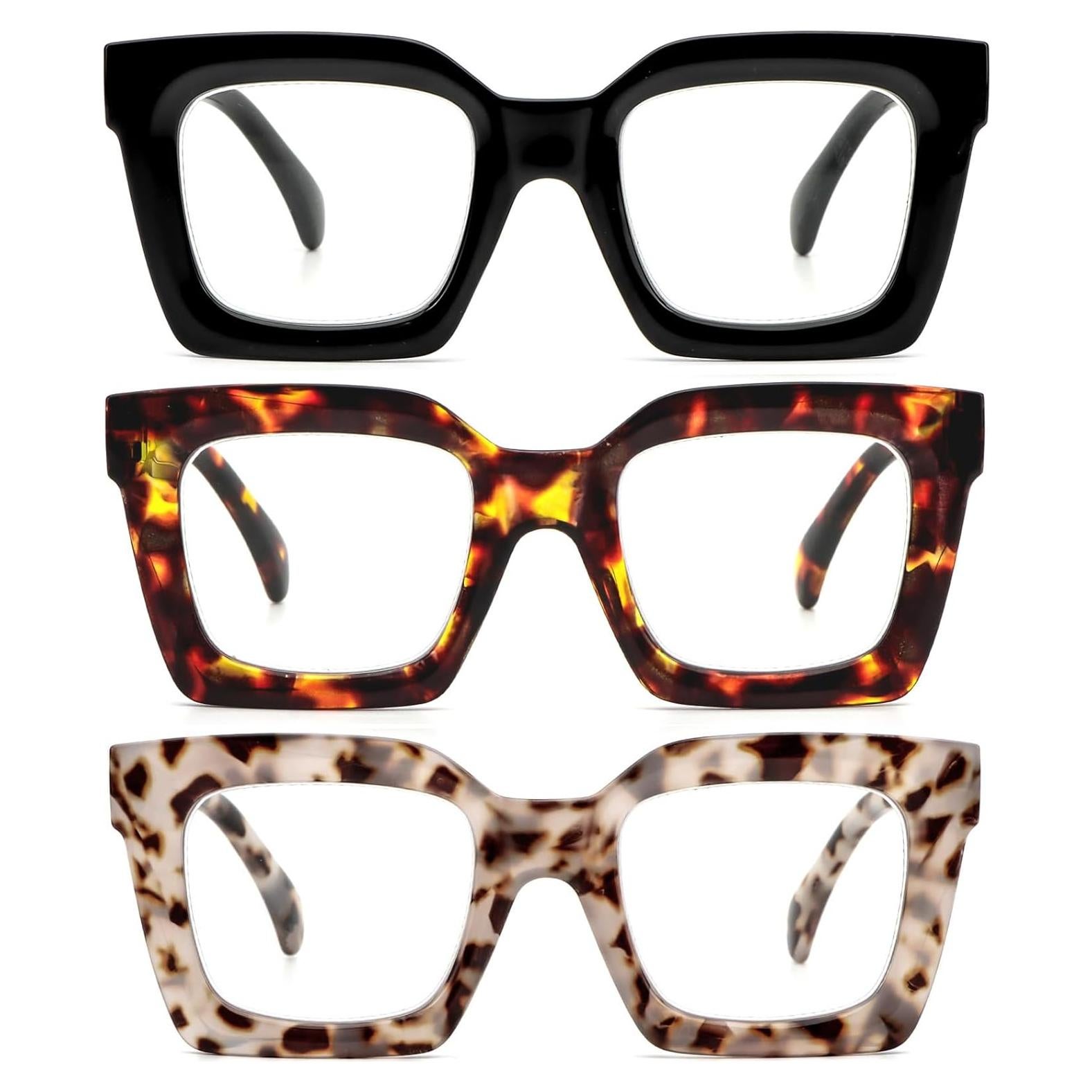 Gafas de Lectura REAVEE 3 Paquete Estilosas UV400 1.25x