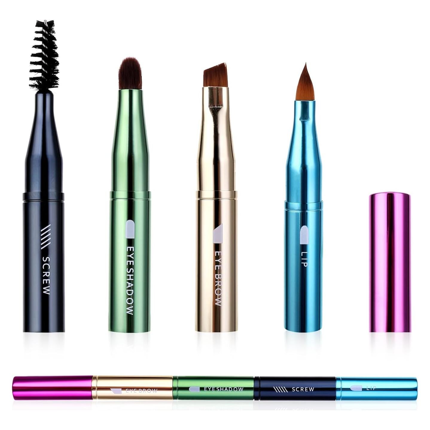 Set de Brochas de Maquillaje 4 en 1 Simmaro Portátil