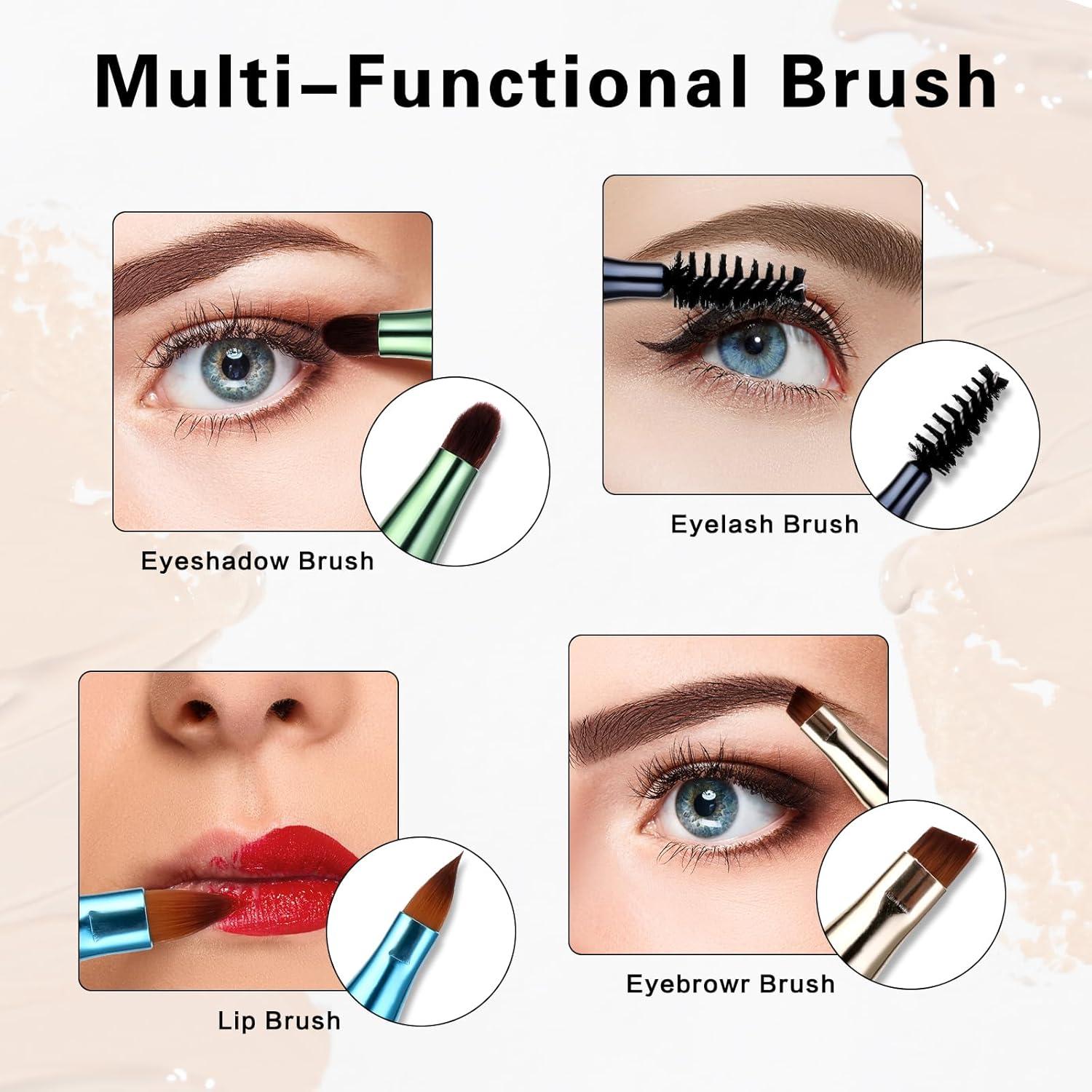 Set de Brochas de Maquillaje 4 en 1 Simmaro Portátil