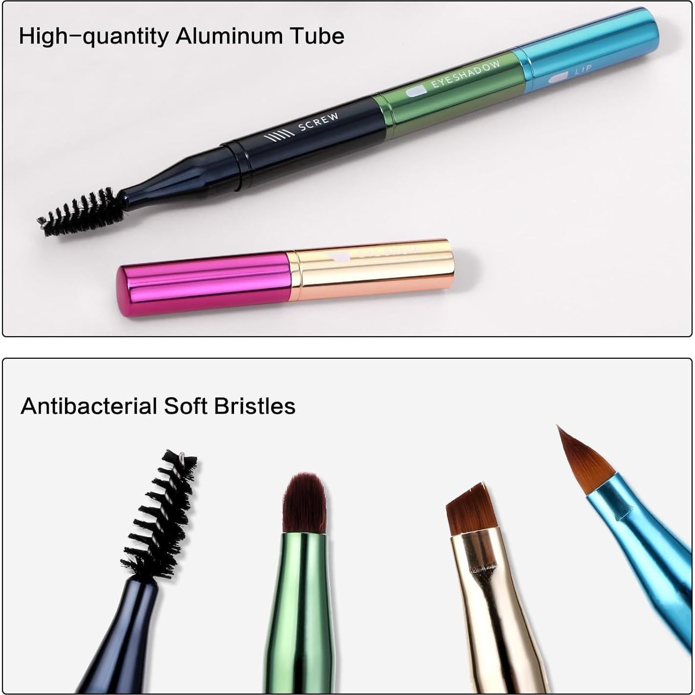 Set de Brochas de Maquillaje 4 en 1 Simmaro Portátil