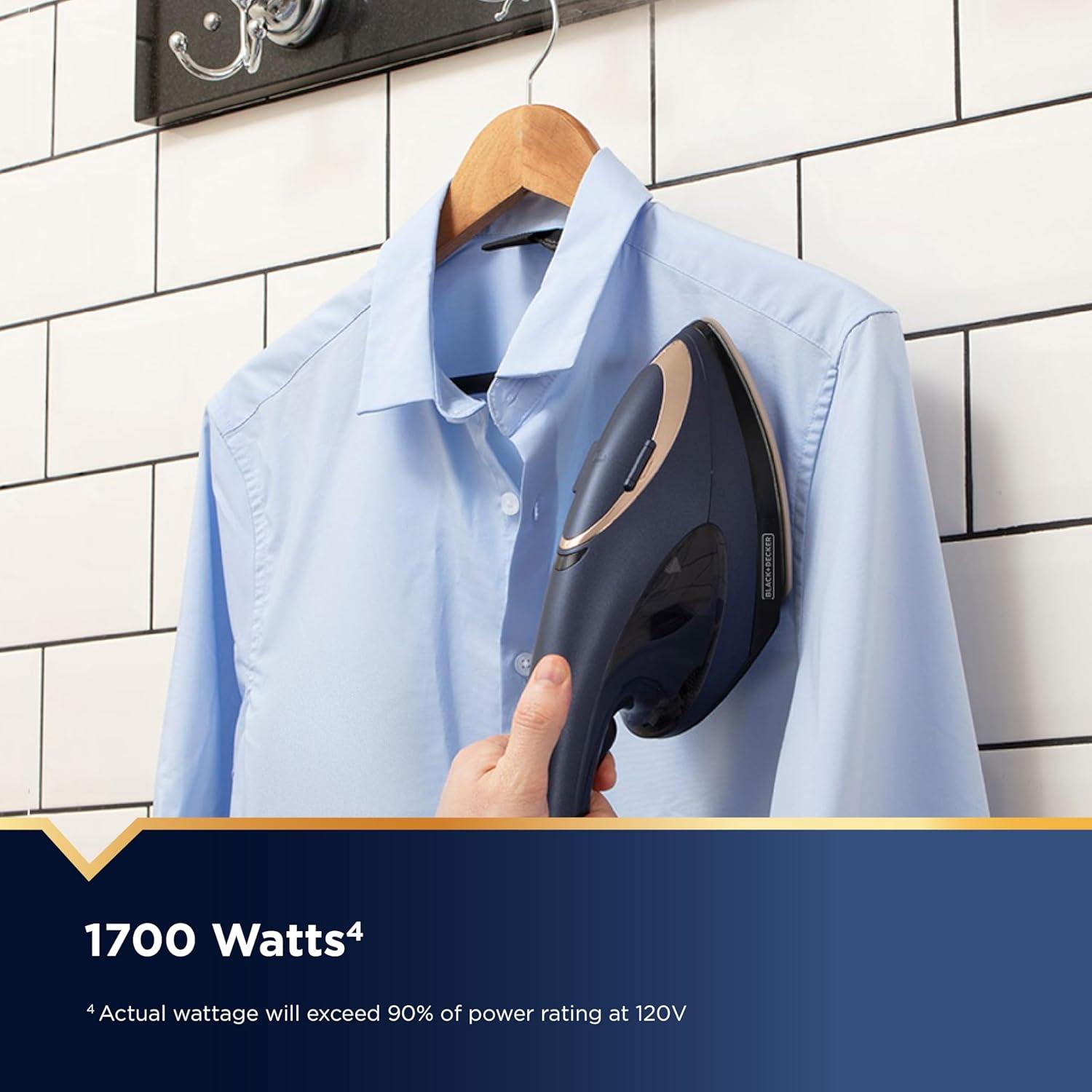 Plancha y Vaporizador 2-en-1 BLACK+DECKER 180% Más Vapor