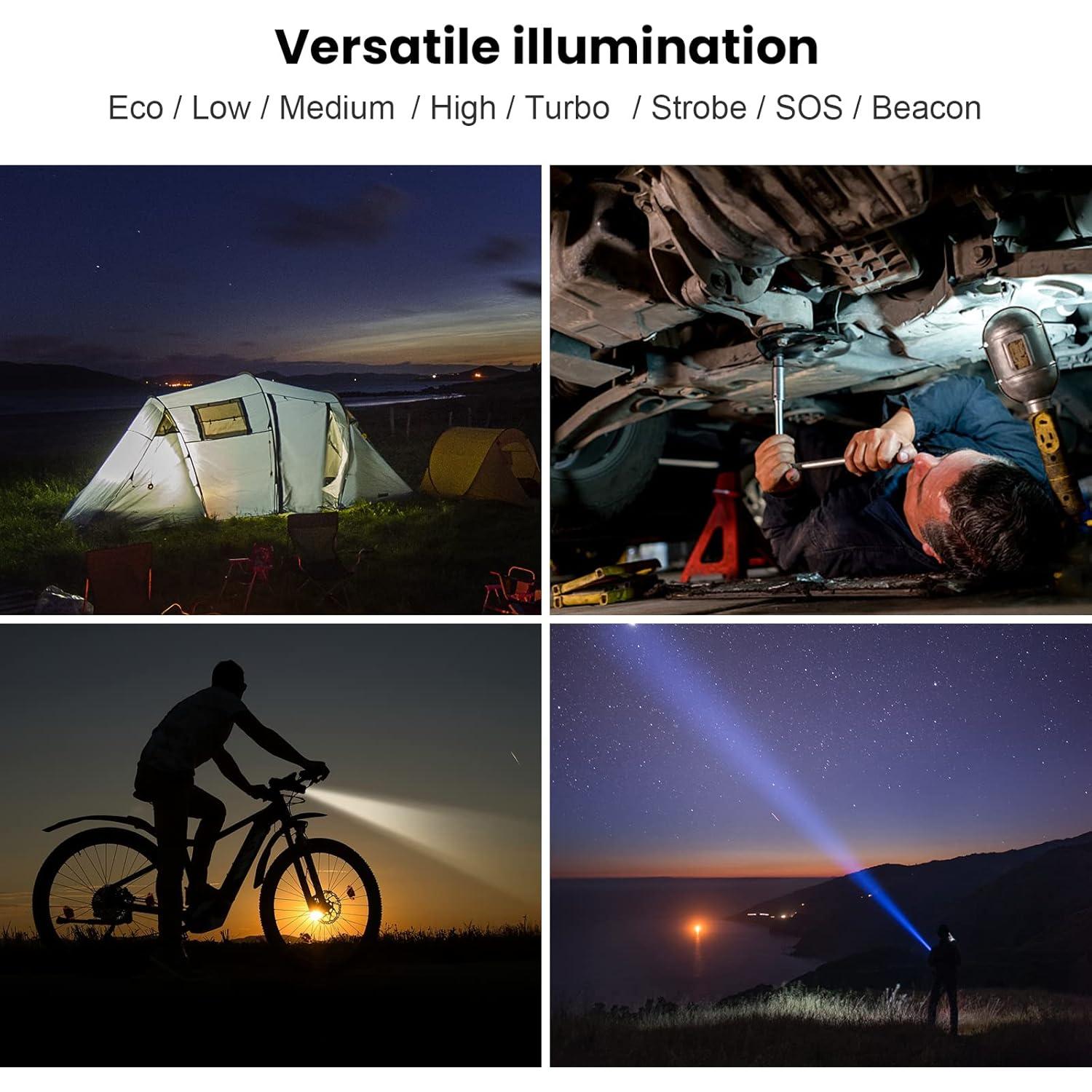 Linterna Táctica Sofirn SP35T 3800 Lúmenes LED Recargable IPX8