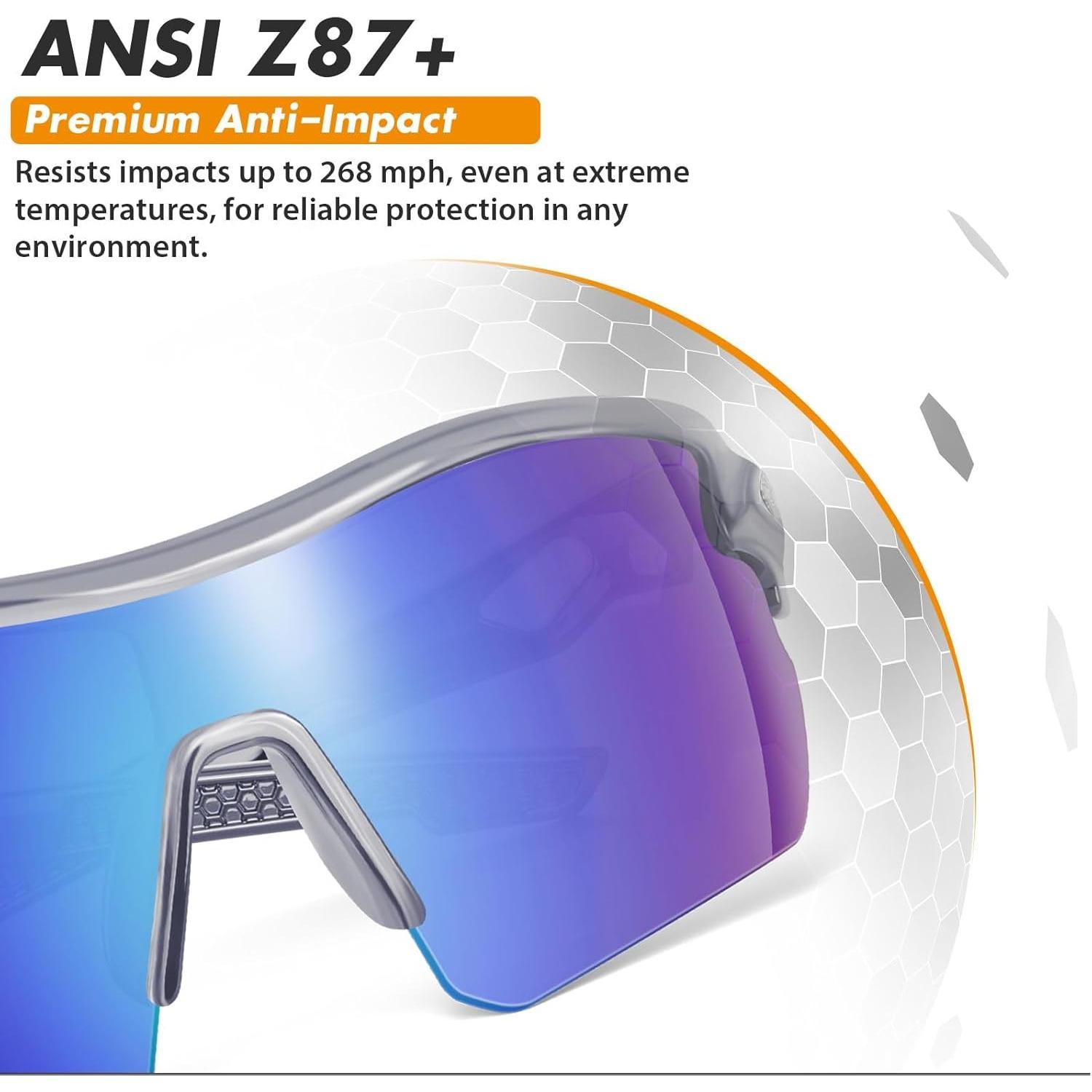 Paquete de 12 Gafas de Seguridad YENPK ANSI Z87.1 UV