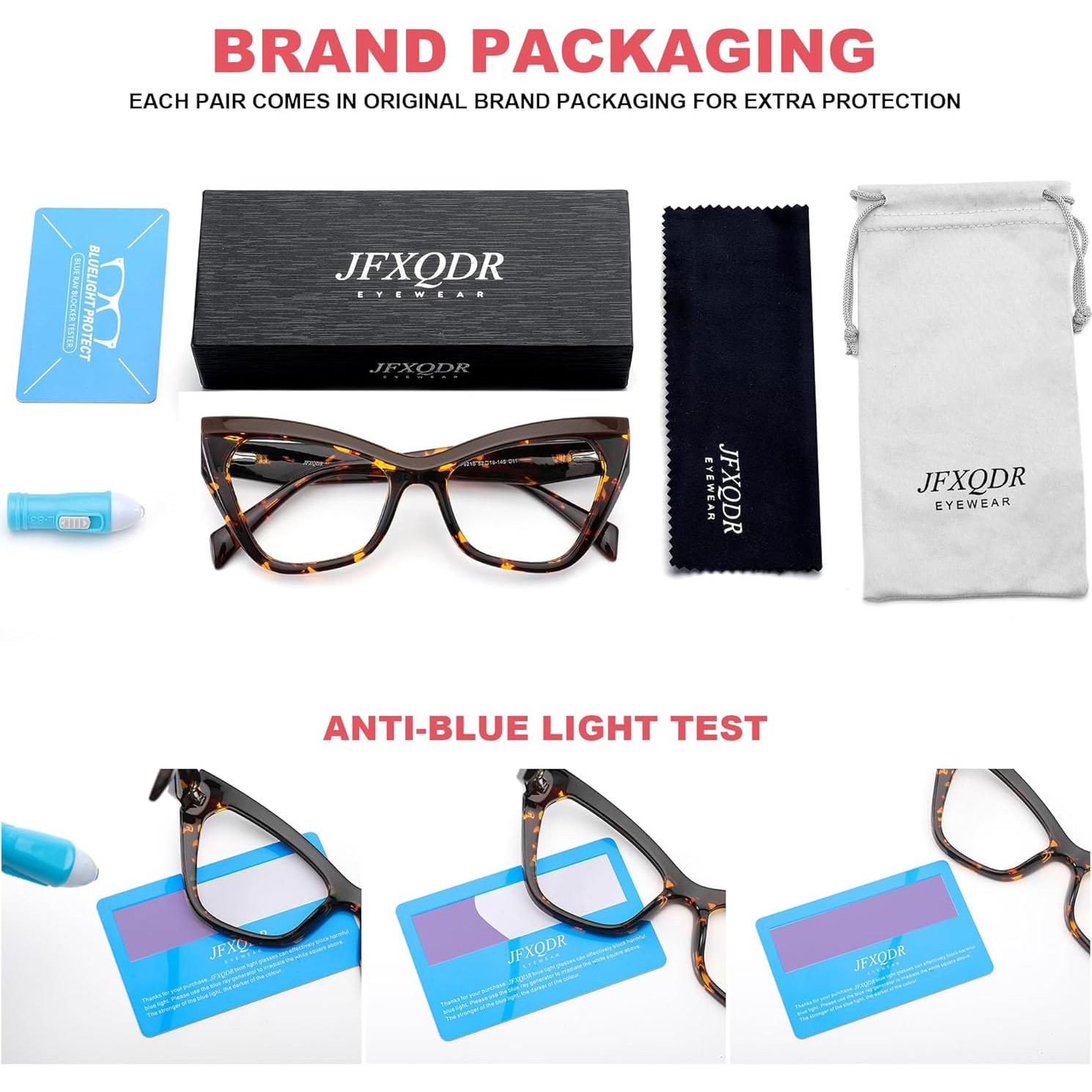 Gafas de Bloqueo de Luz Azul JFXQDR RF6216 Ojo de Gato UV400