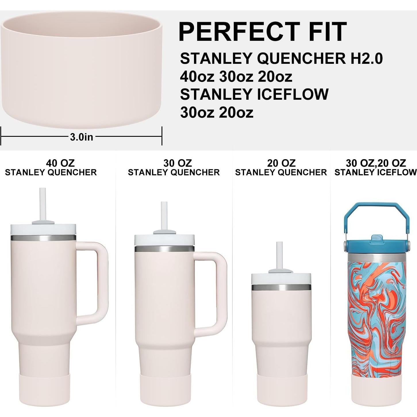 Bota de Silicona Affute para Taza Stanley 20-40 oz Rosa