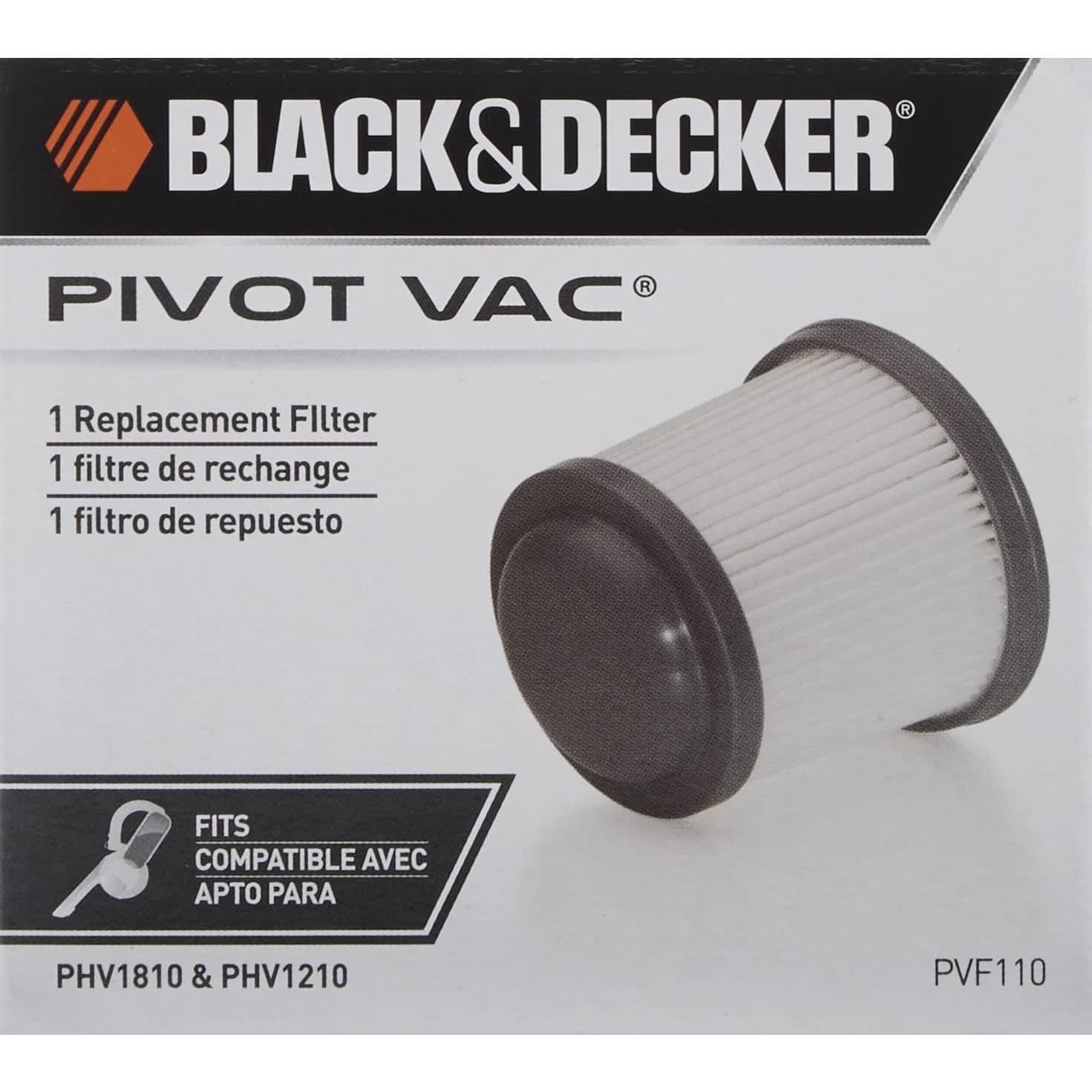 Filtro Black+Decker PVF110 para Aspiradora PHV1810 - Lavable