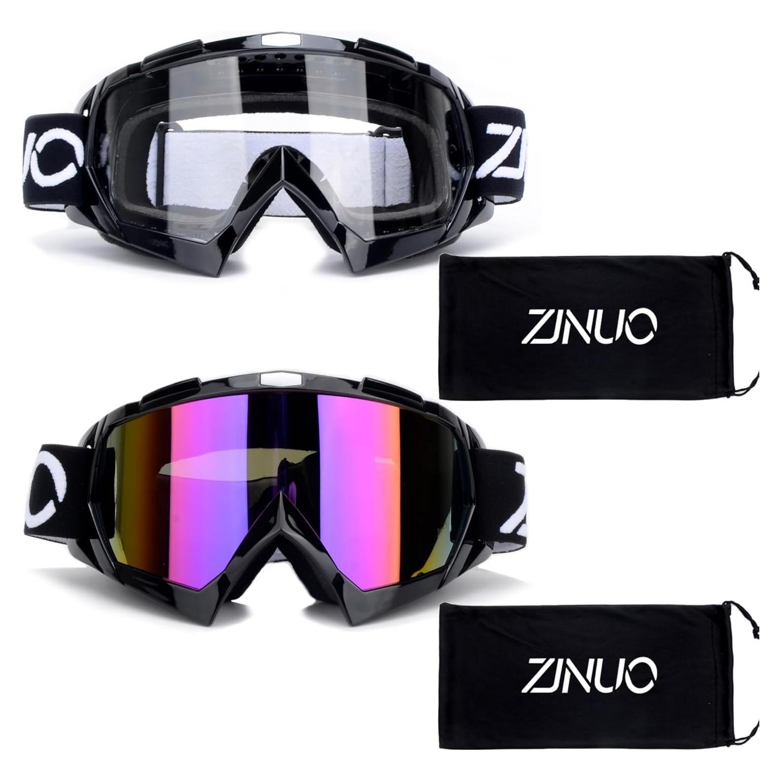 Gafas de Motocross ZJNUO - 2 Paquetes ATV para Niños
