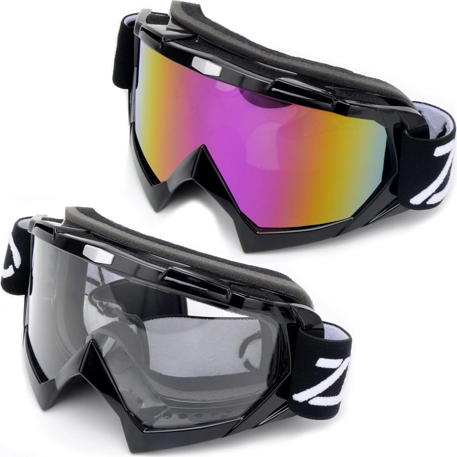 Gafas de Motocross ZJNUO - 2 Paquetes ATV para Niños