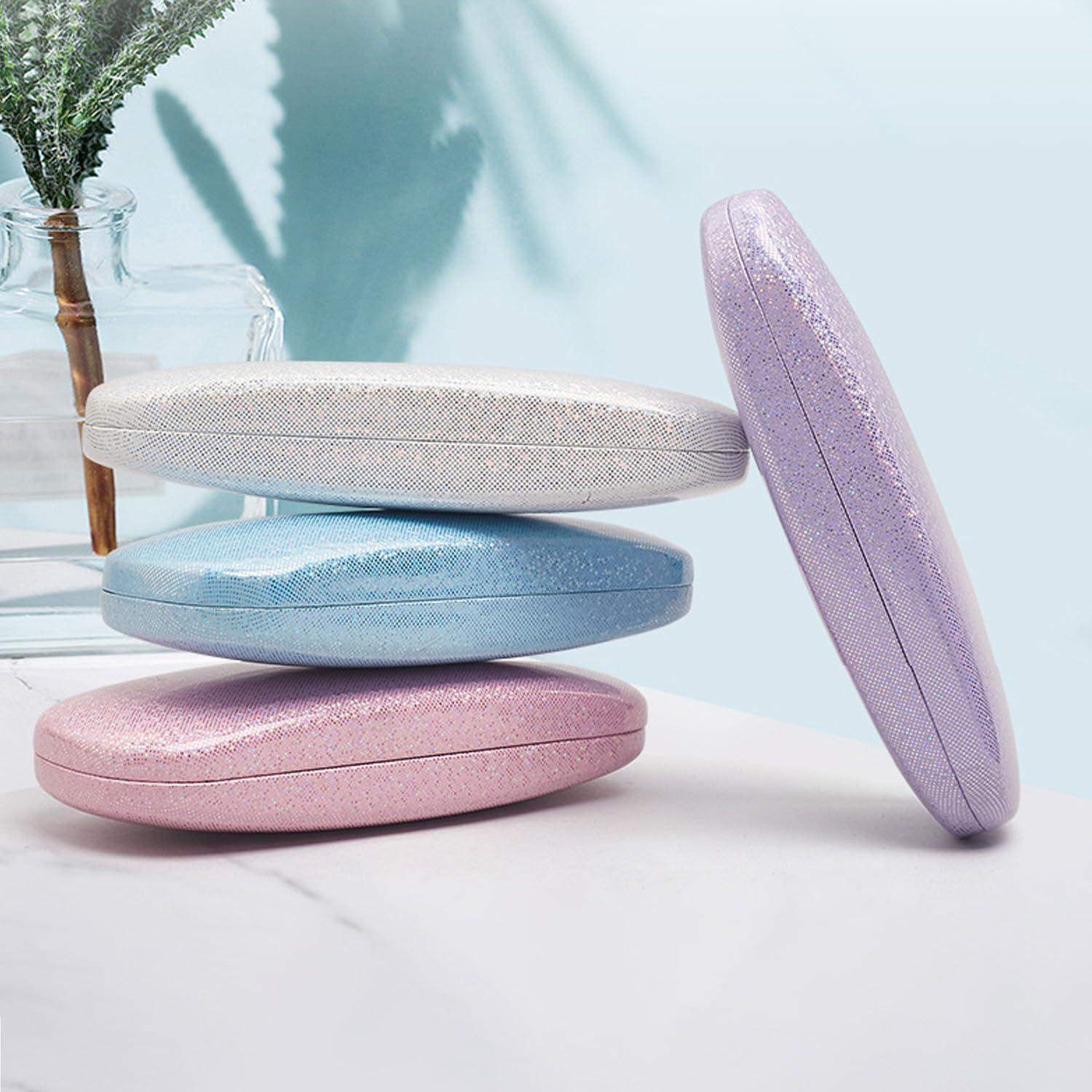 Estuche Duro para Gafas ABBAJI 2 en 1 Negro Brillante