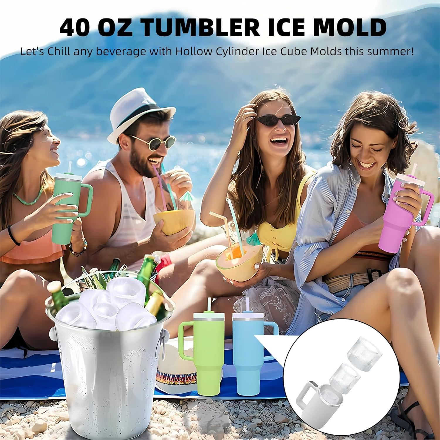 Molde de Hielo Tcamp de Silicona para Vaso 40 oz - Verde