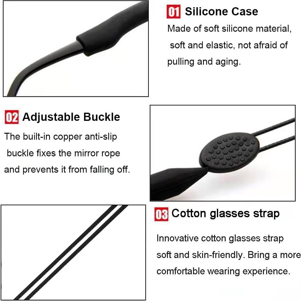 Correa de Gafas Junsika Ajustable para Hombres y Mujeres