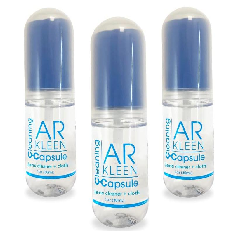 Kit de limpieza de lentes AR Kleen 3 cápsulas 30 ml cada una