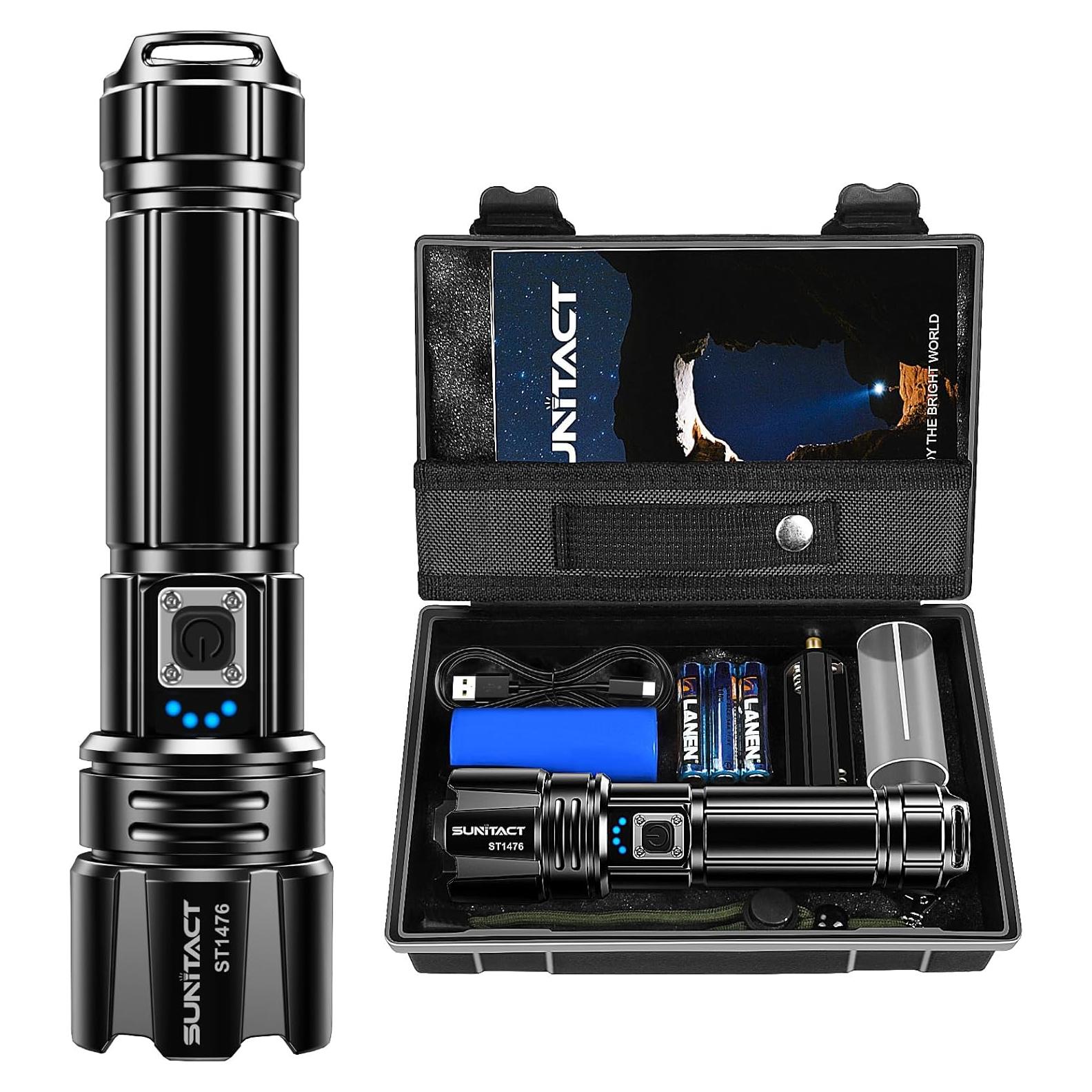 Linterna LED Sunitact ST1476 2000 Lúmenes Recargable IP67