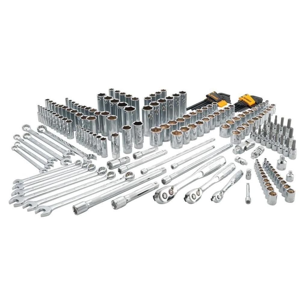 Kit de Herramientas Mecánicas DEWALT 204 Piezas con Enchufes