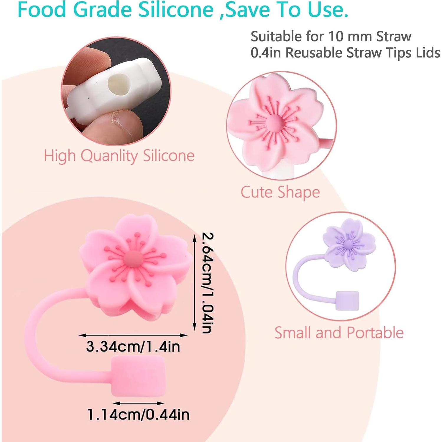 Tapa de Silicona para Taza Stanley 10mm 3 Piezas Floral