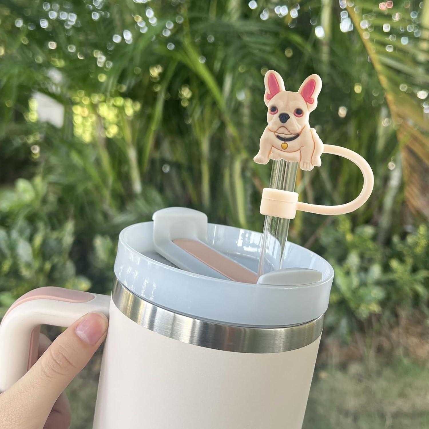 4 Pcs Tapas de Silicona Velaco para Pajitas 10mm Reutilizables