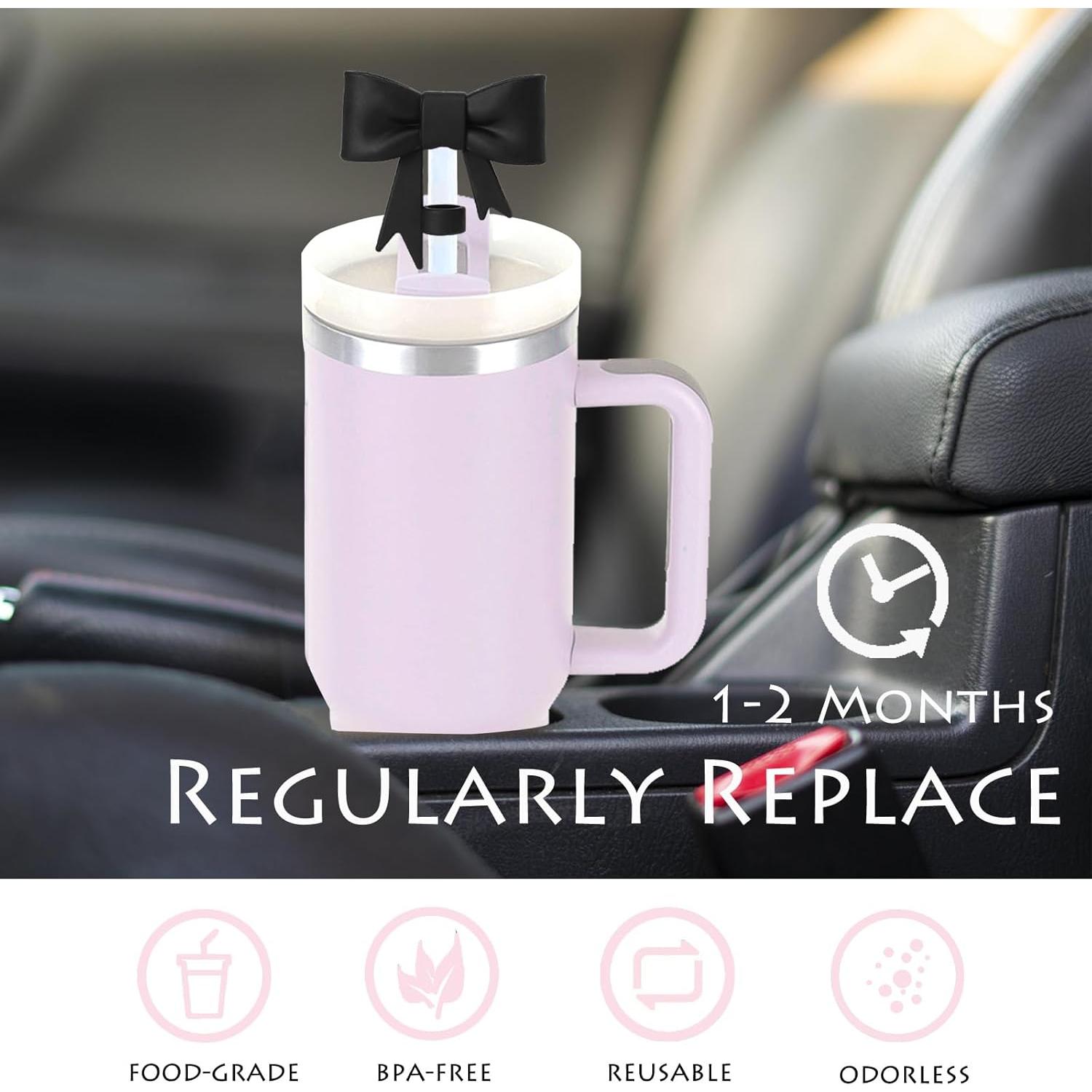 Cubierta de Pajita HIUSITY 10mm para Stanley Cup 3 Piezas