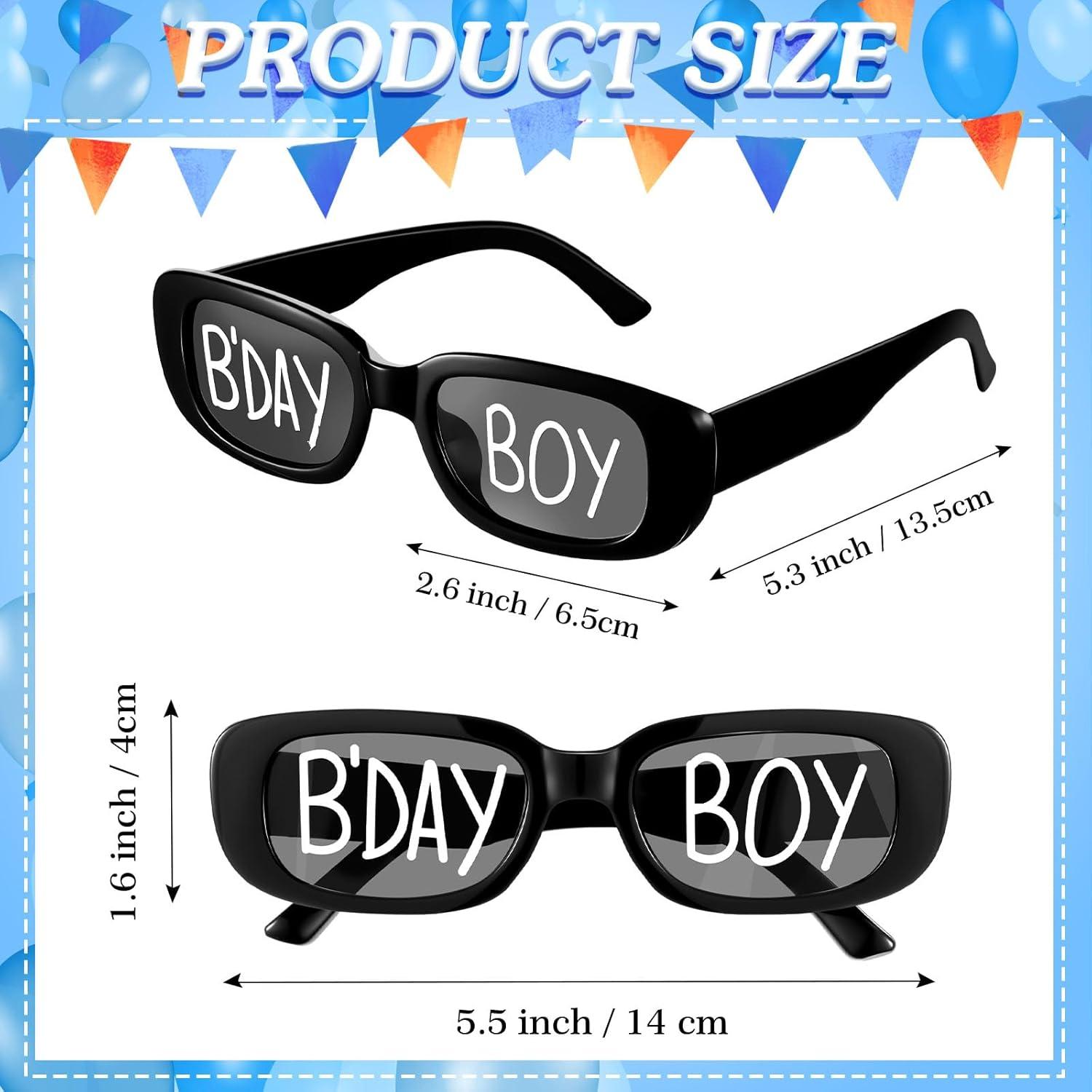 Gafas de Cumpleaños Cuffbow 12 Pares Accesorios para Fotos