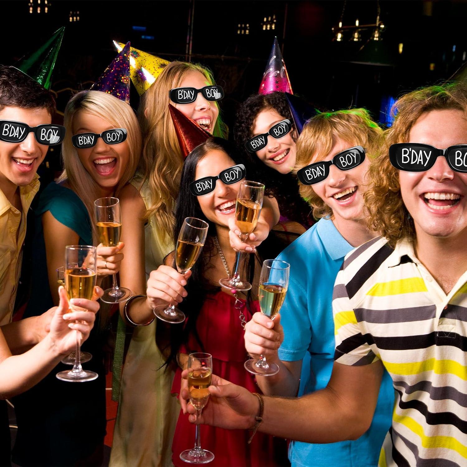 Gafas de Cumpleaños Cuffbow 12 Pares Accesorios para Fotos