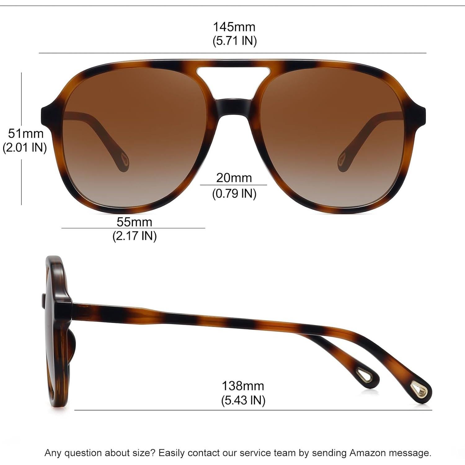 Gafas de sol aviador retro MEETSUN UV400 unisex 3pack