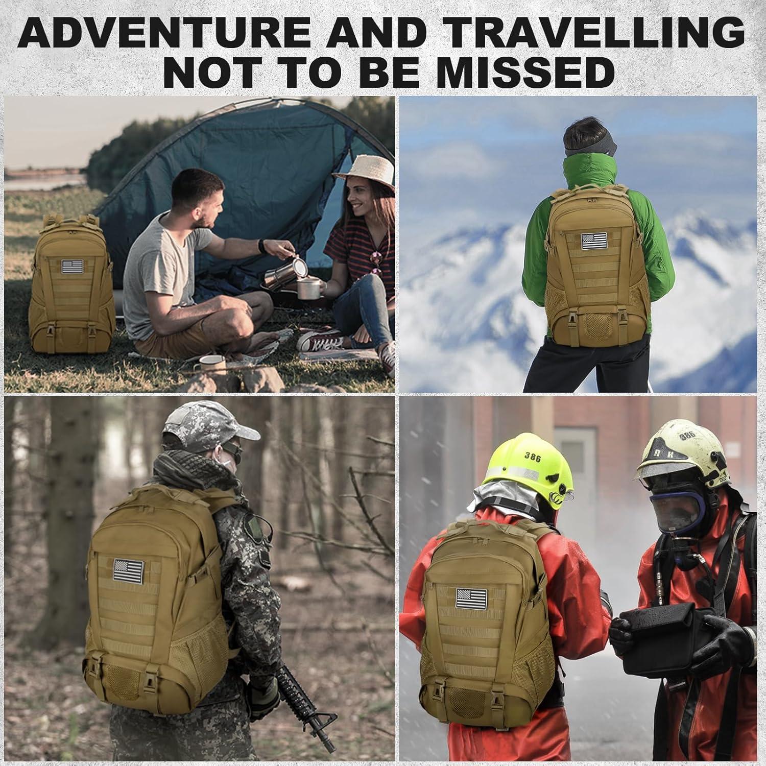 Mochila táctica Jueachy 30L impermeable para senderismo