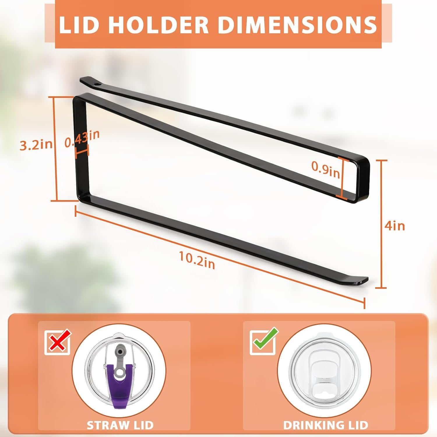 Organizador de Tapas de Vaso Jolensoy Negro 10 Tapas