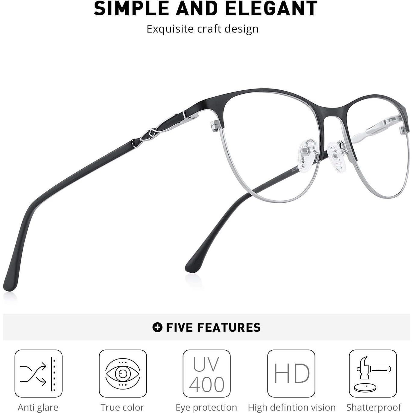 Gafas de lectura OLIEYE Cat Eye 2.5x diseño retro