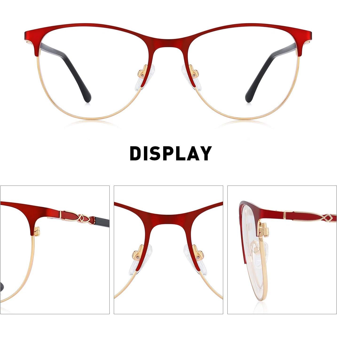 Gafas de lectura OLIEYE Cat Eye 51mm con luz azul