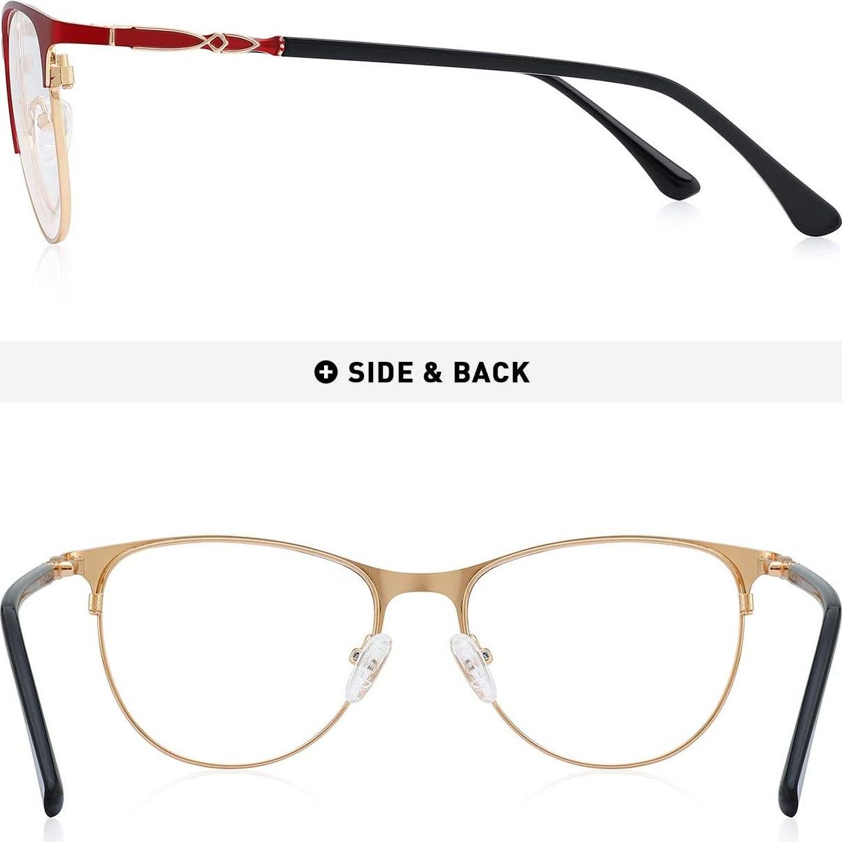 Gafas de lectura OLIEYE Cat Eye 51mm con luz azul