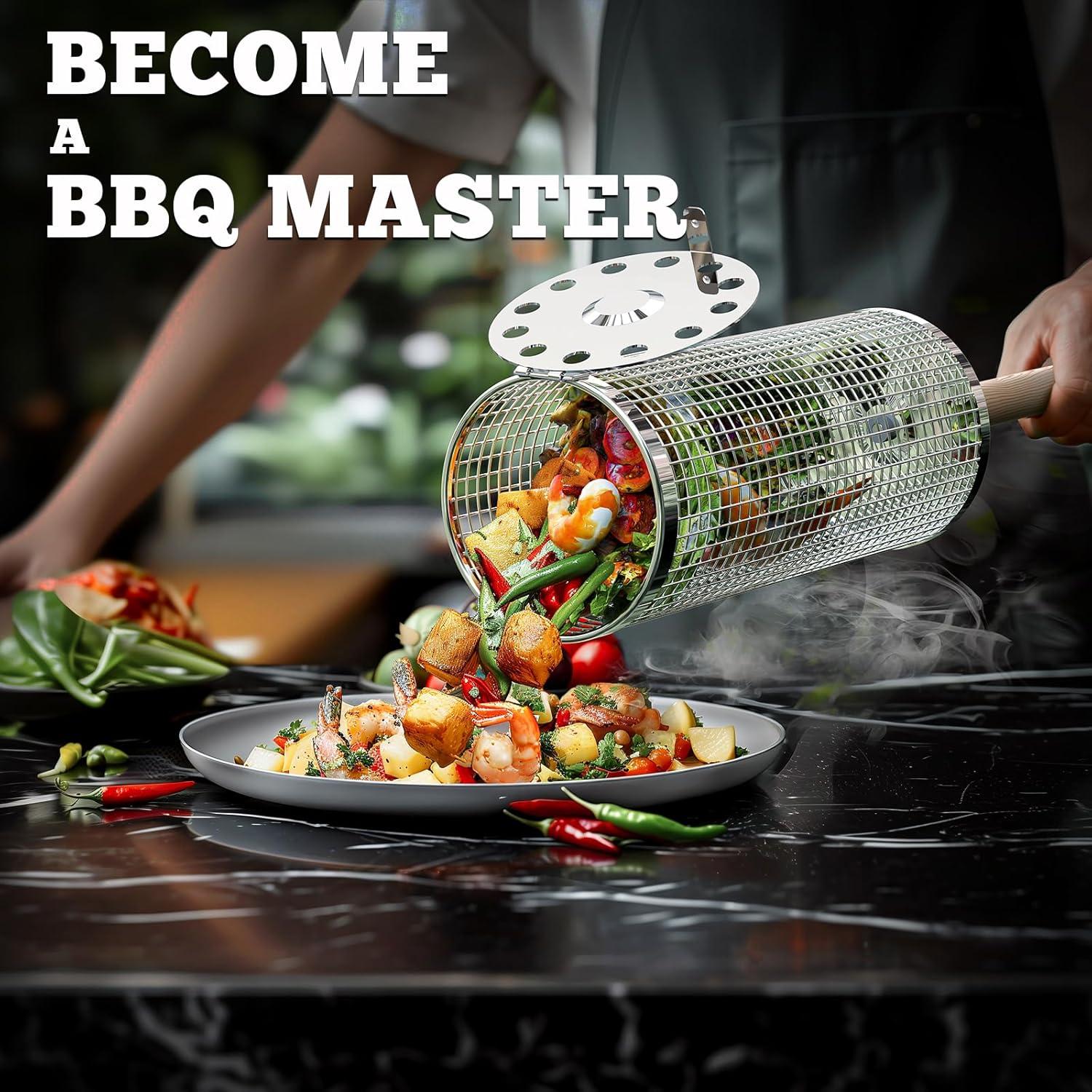 Cestas de Parrilla Ivtivfu 2PCS Acero Inoxidable 304