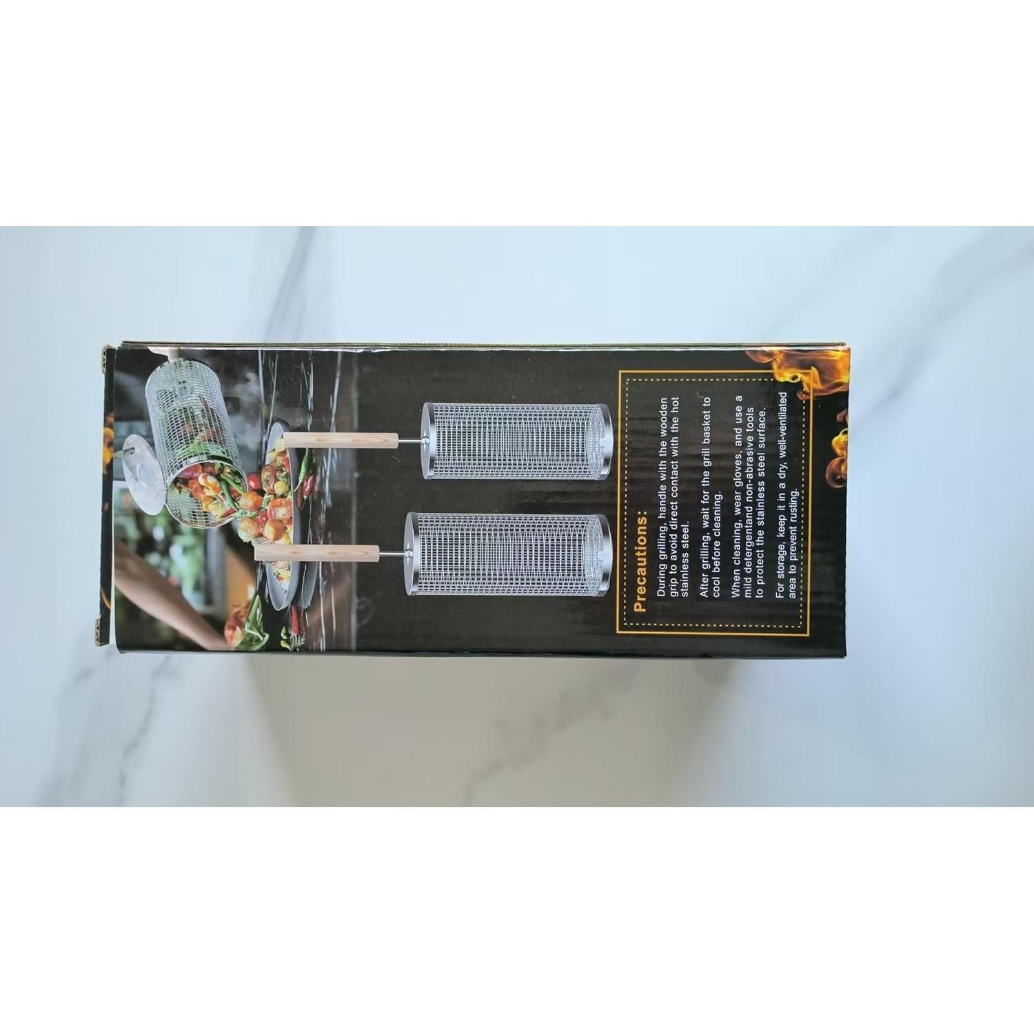 Cestas de Parrilla Ivtivfu 2PCS Acero Inoxidable 304