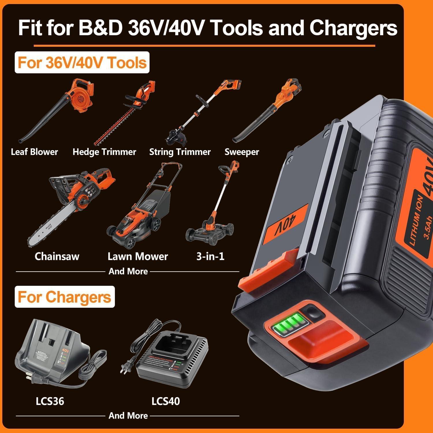 Batería de Litio FSKE 40V 3.5Ah para Black & Decker