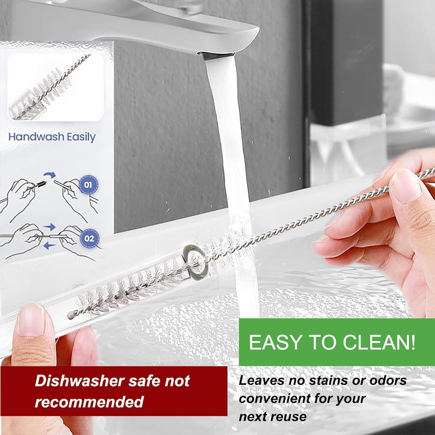 Popotes de Vidrio Reutilizables CteaTs para Taza Stanley 30/40 oz