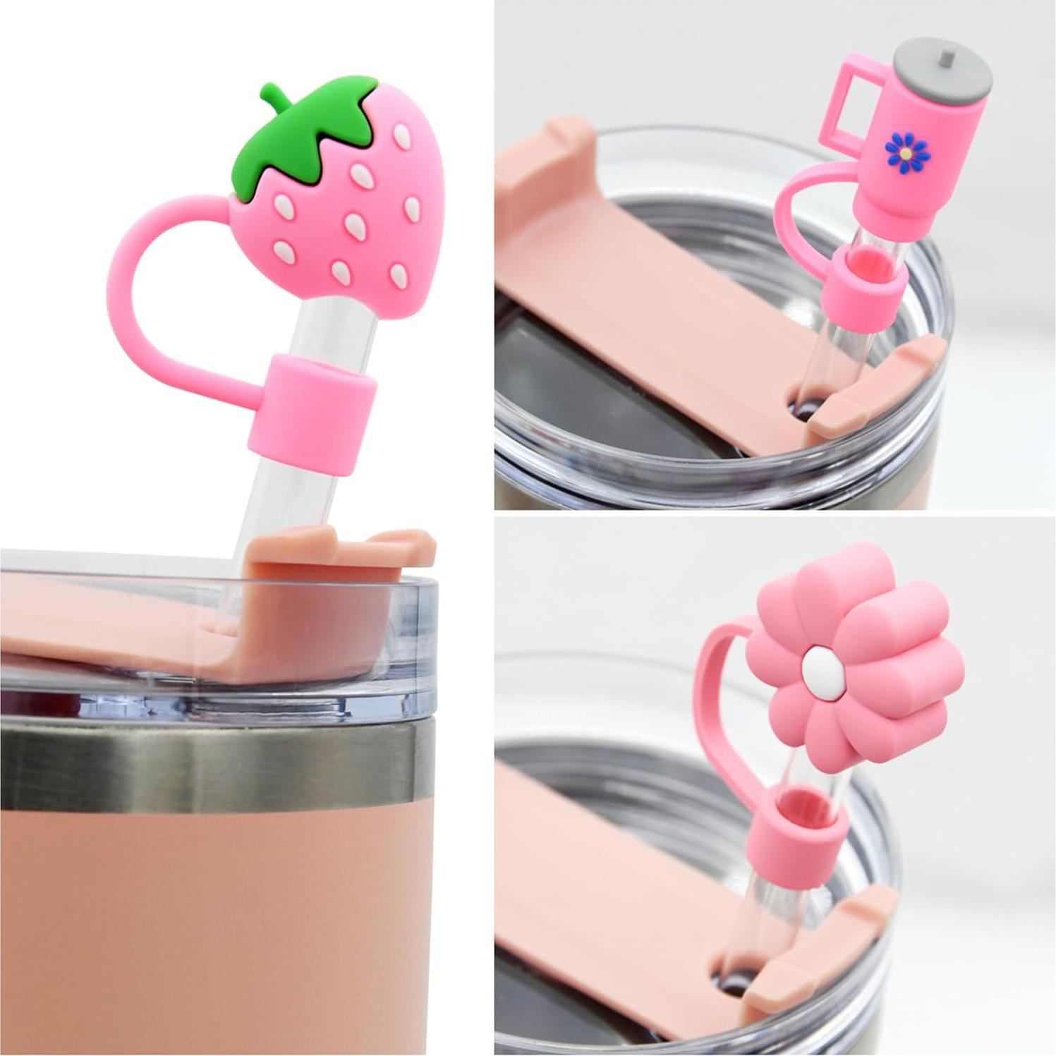 Tapa para Copas Stanley Meitesti 6 Piezas Rosa Reutilizables