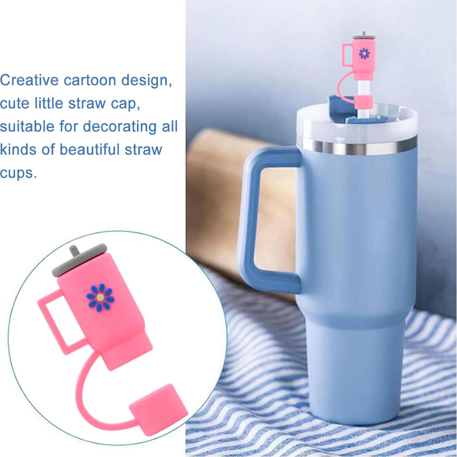 Tapa para Copas Stanley Meitesti 6 Piezas Rosa Reutilizables