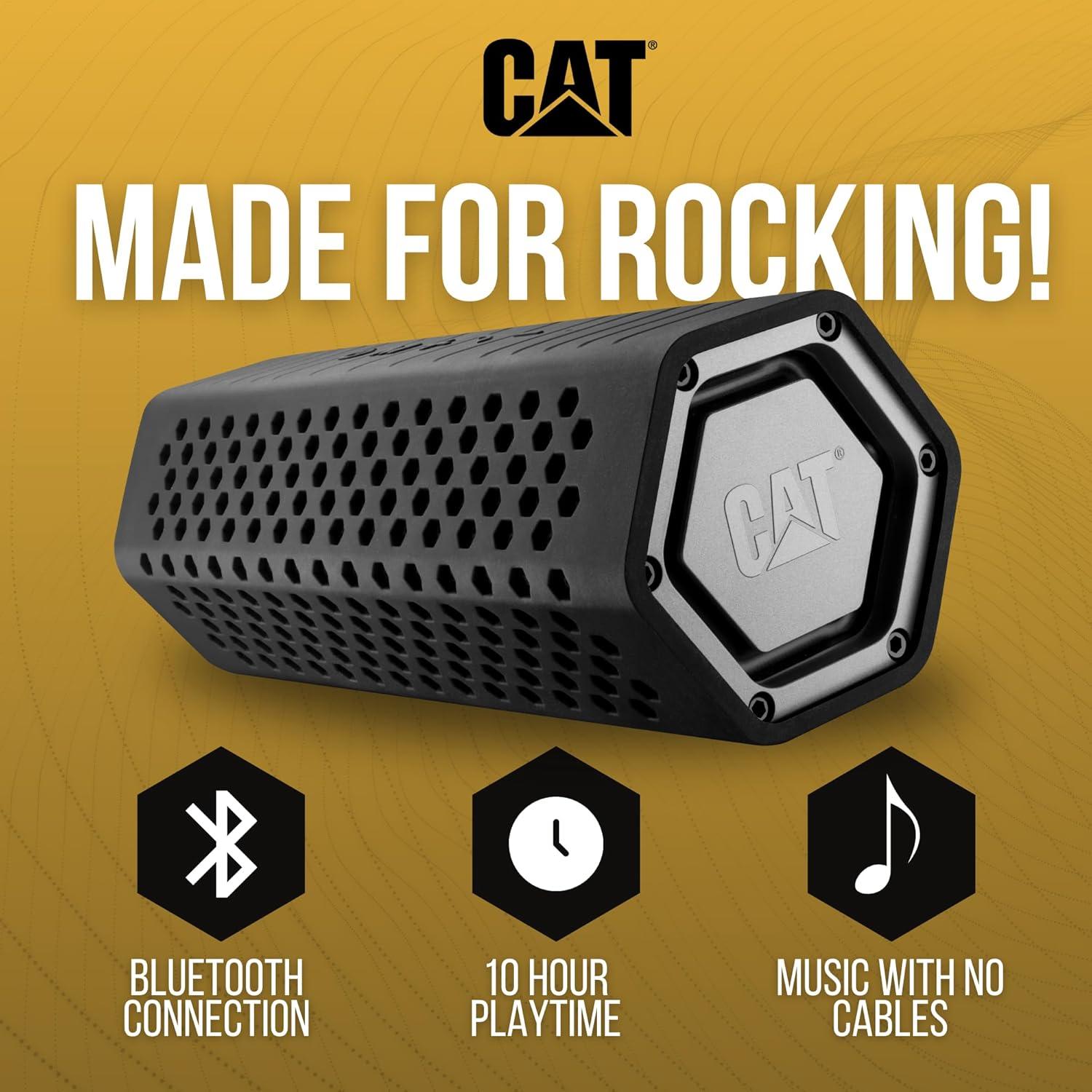 Altavoz Bluetooth Portátil Cat - Resistente al Agua y Golpes