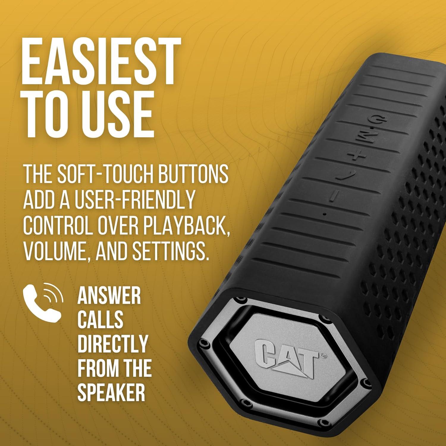 Altavoz Bluetooth Portátil Cat - Resistente al Agua y Golpes