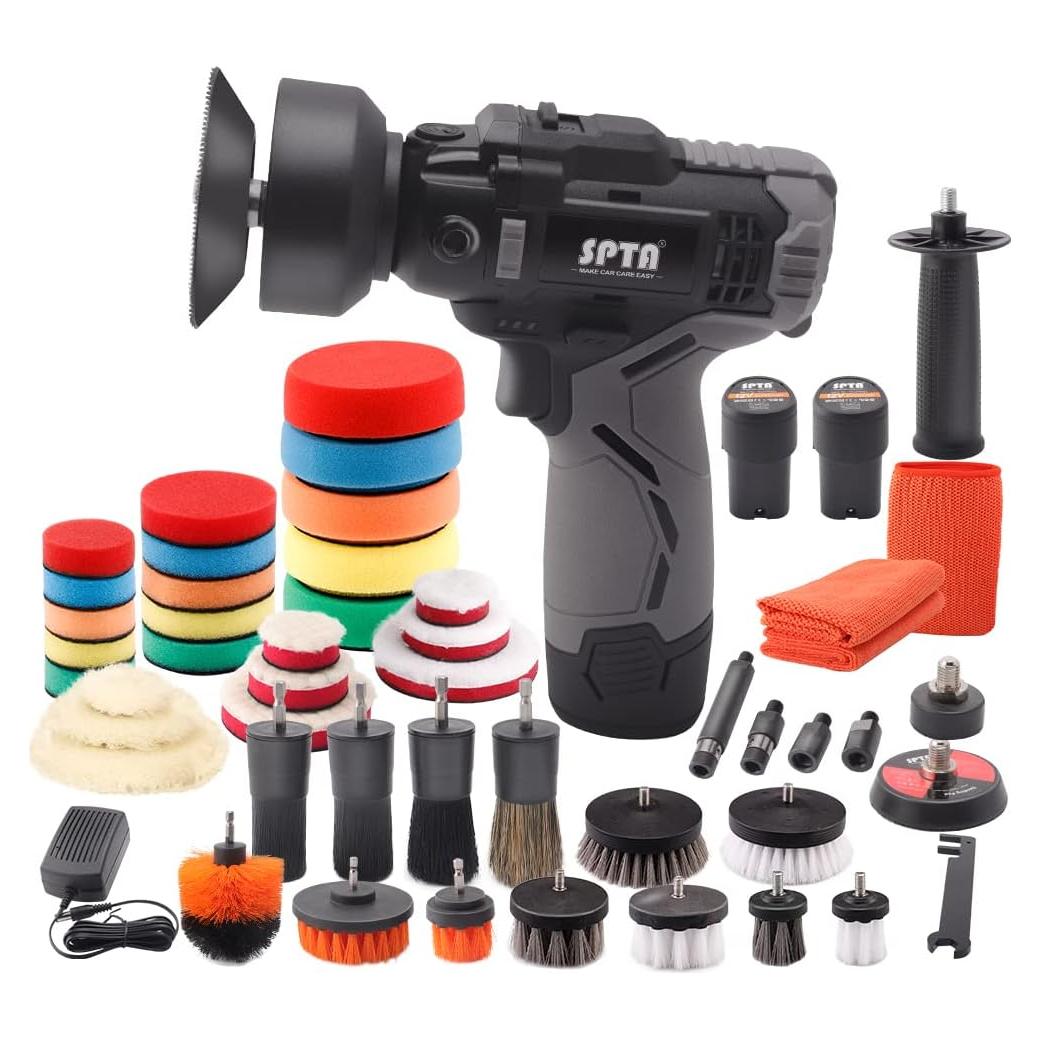 Pulidora Inalámbrica SPTA 12V con Velocidad Variable y Accesorios