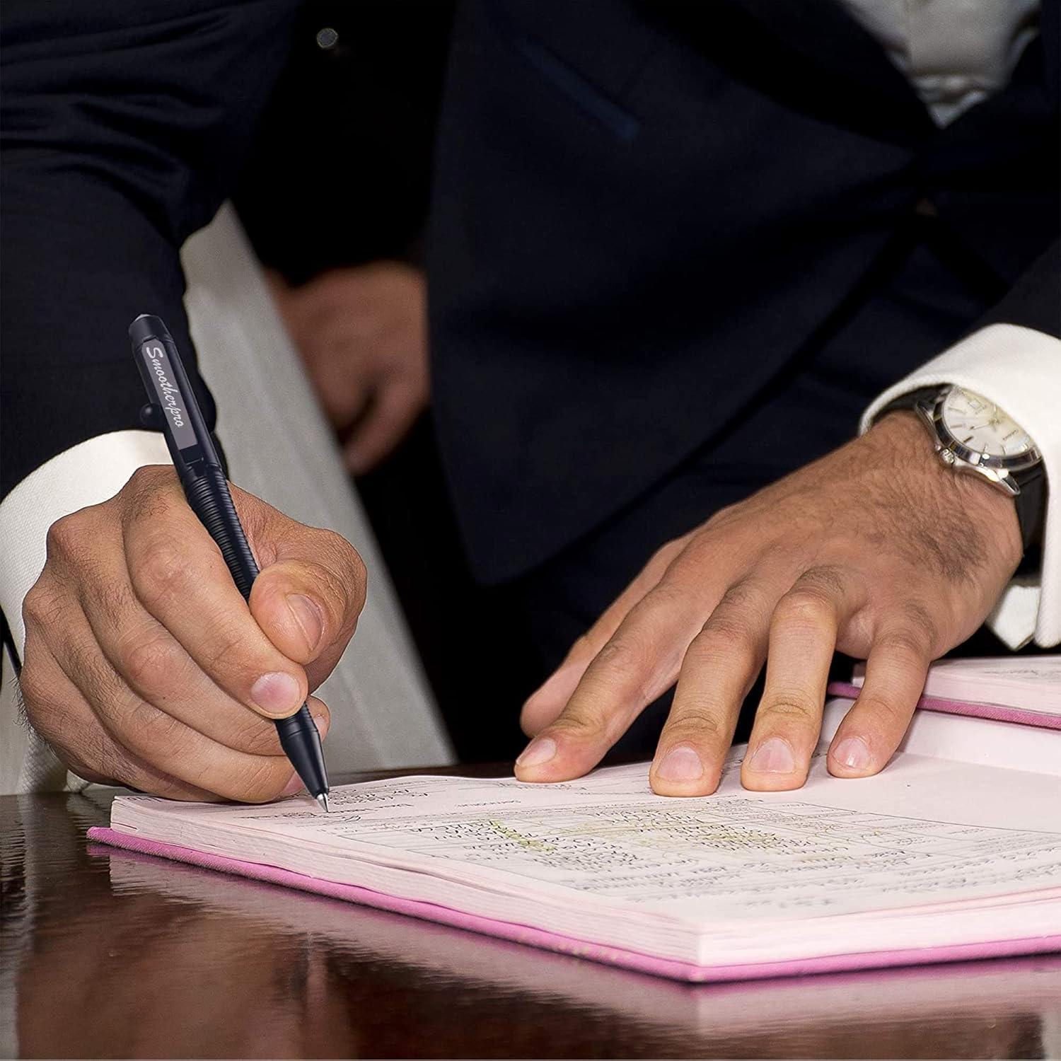 Bolígrafo Retráctil SMOOTHERPRO TG205 Aluminio Negro