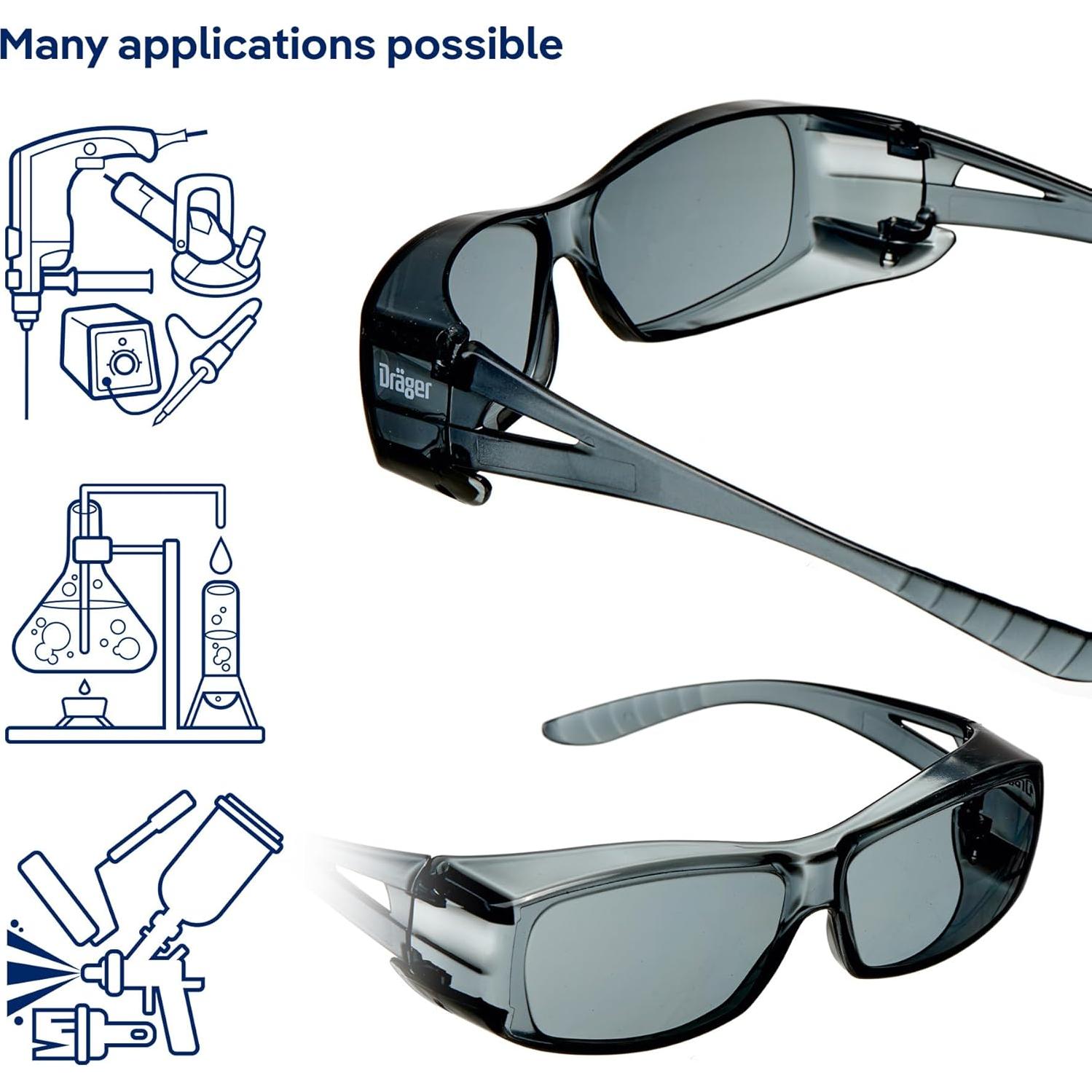 Gafas de Seguridad Dräger X-pect 2420 Antivaho y Antiarañazos