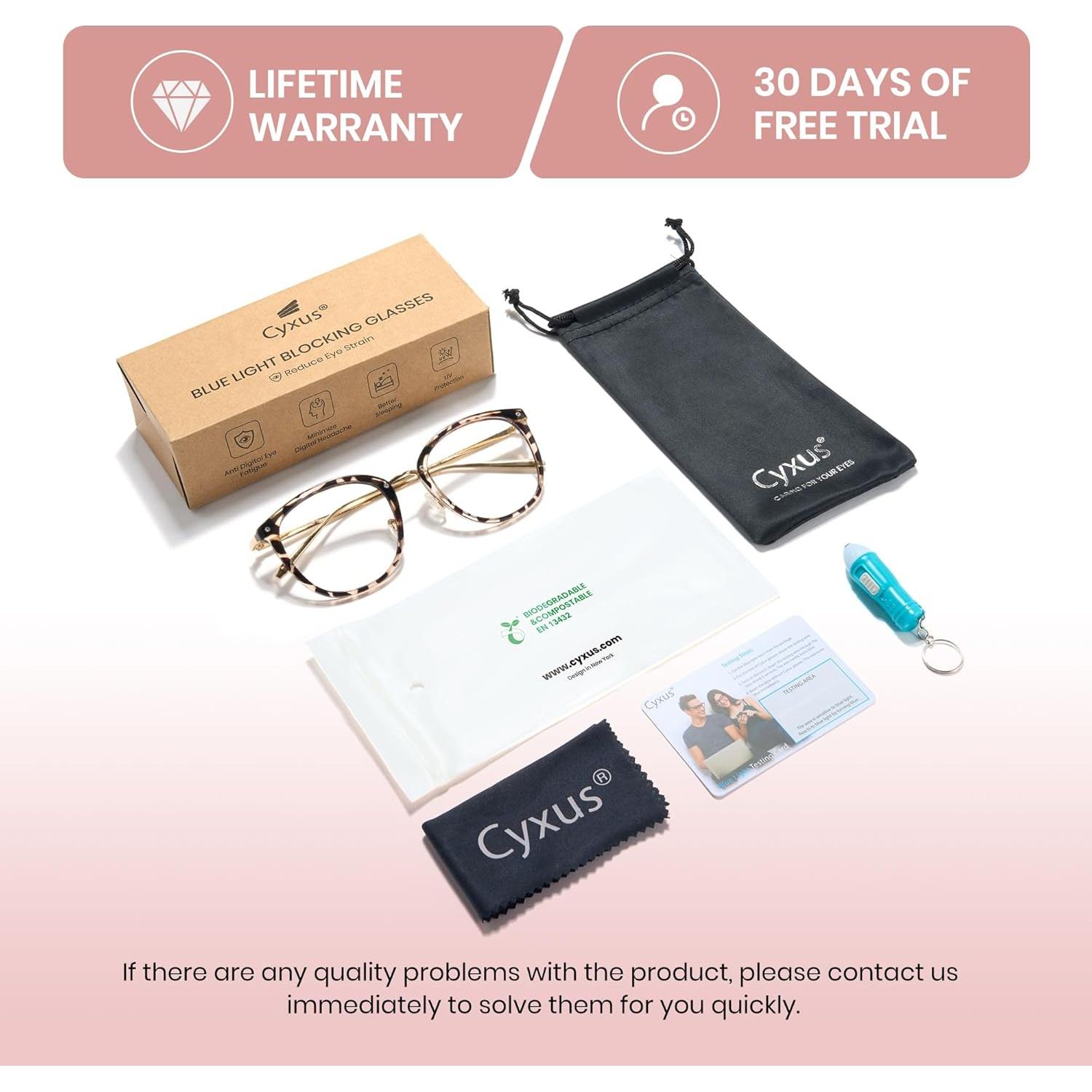 Gafas de Luz Azul Cyxus 8169 para Mujer - Anti Fatiga Ocular