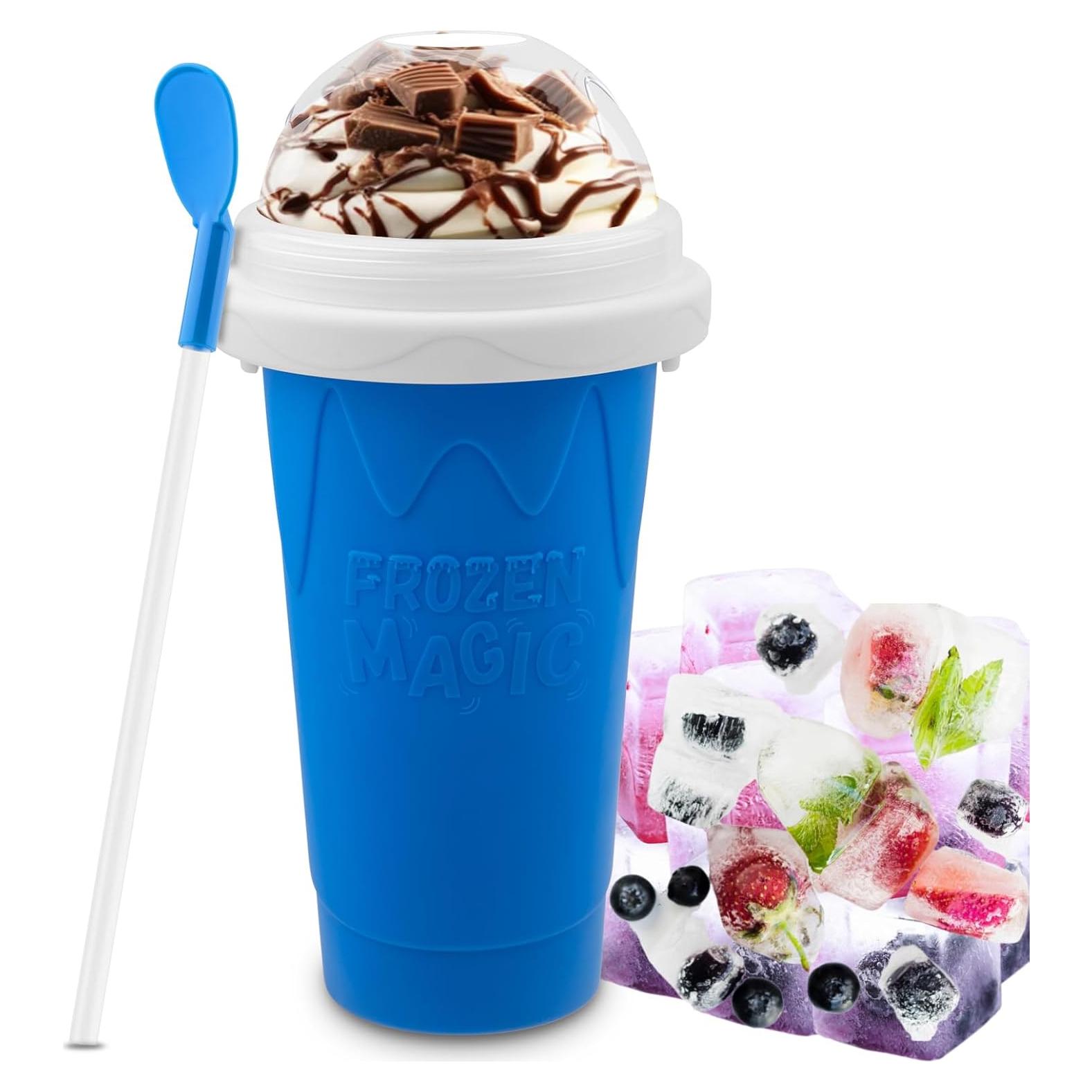 Taza Hacedora de Slushy Fopudy Azul 296 ml Silicona