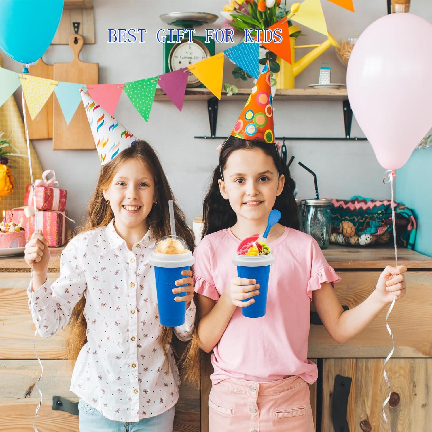 Taza Hacedora de Slushy Fopudy Azul 296 ml Silicona