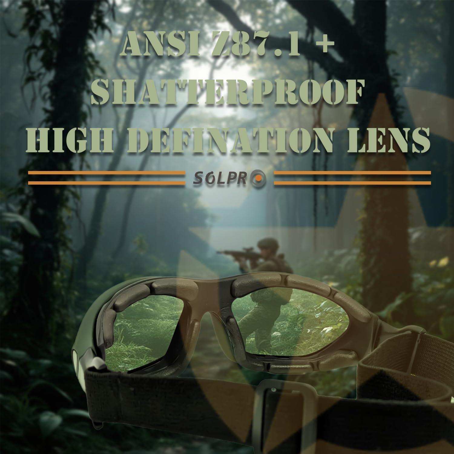 Gafas de sol de seguridad SOLPRO con lente anti-vaho y espuma