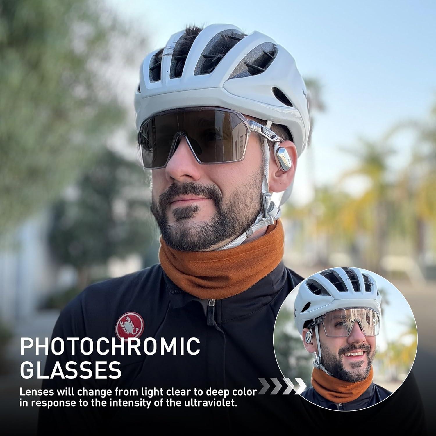 Gafas de Ciclismo Fotoquímicas SCVCN Unisex UV400