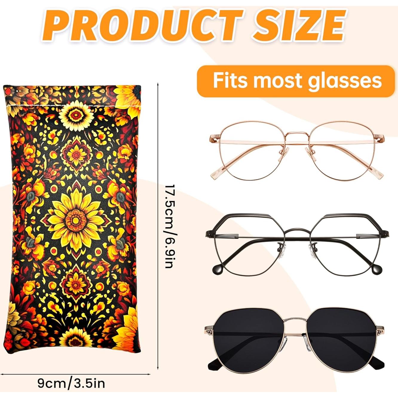 3 Estuches Suaves para Gafas Bohemios - Protección y Estilo