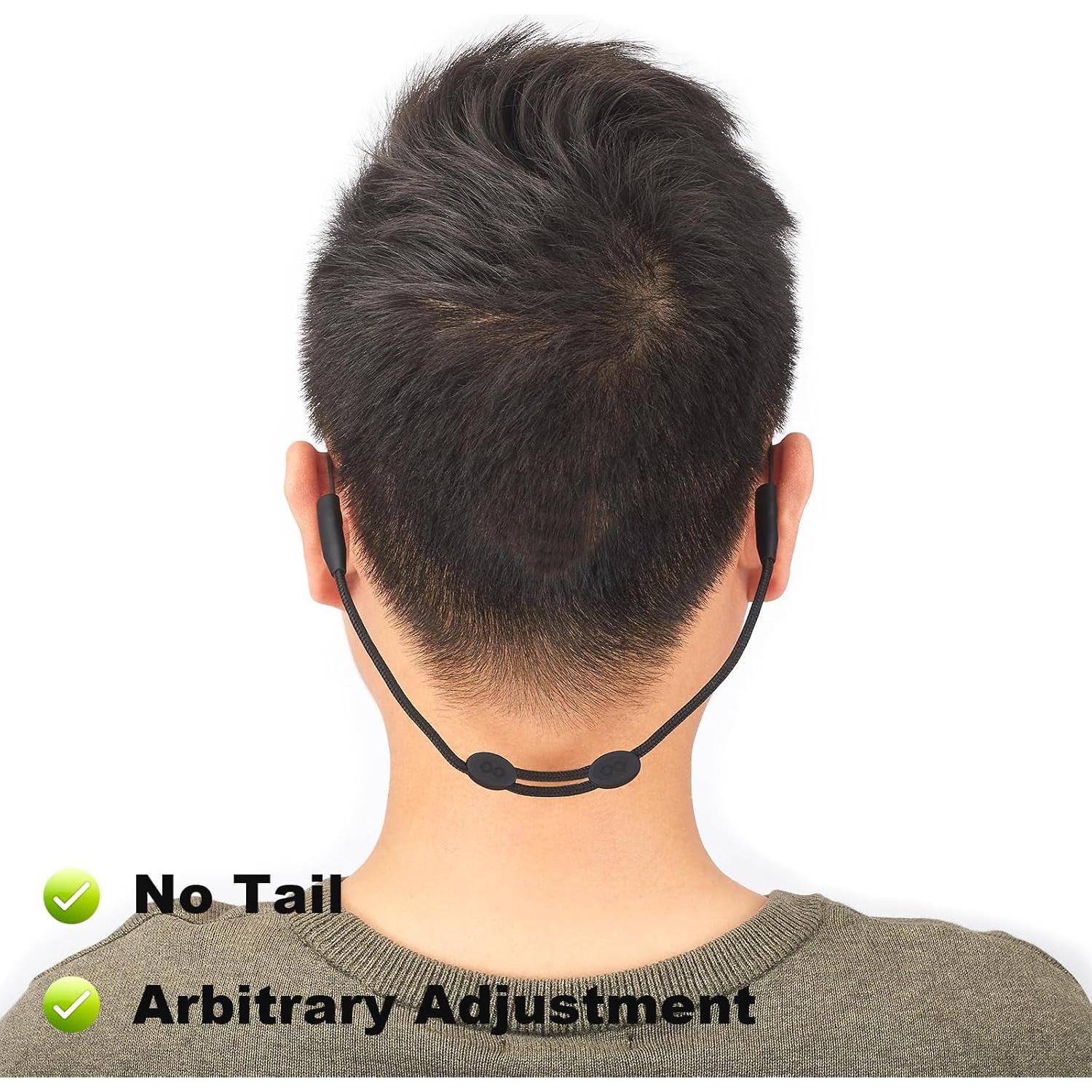 Correa para Gafas Omnful Ajustable 4pcs Negro 35.56 cm